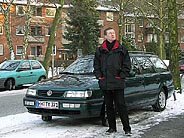 Mein neuer Teamwagen vor meiner neuen Wohnung - 28.01.06